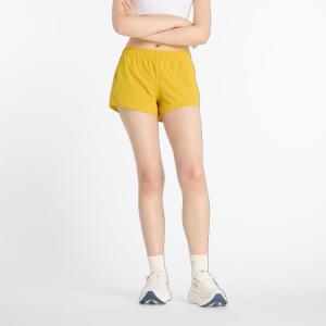 imageNew Balance Womens RC Short 3 inchesBaroque Gold