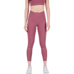 imageNew Balance Womens Shape Shield 78 High Rise Pocket TightWashed Burgundy
