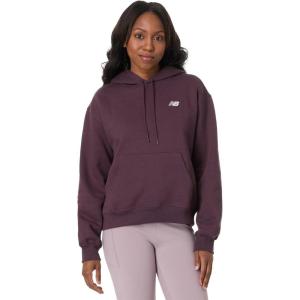 imageNew Balance Womens Sport Essentials Fleece HoodiePlum Brown
