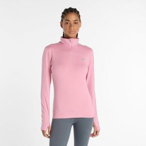 imageNew Balance Womens Sport Essentials Space Dye Quarter ZipPink Taffy