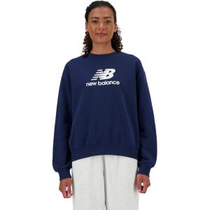 imageNew Balance Womens Standard Sport Essentials French Terry Logo CrewNb Navy