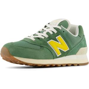 imageNew Balance Womens WL574 Core Plus Collection SneakerMallard GreenGinger LemonSea Salt