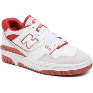 imageNew Balance Womens WL574 Core Plus Collection SneakerWhiteRed