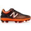 imageNew Balance Mens 4040 V5 Metal Baseball ShoeBlackOrange