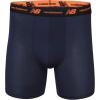 imageNew Balance Mens Mesh 5quot with Fly Boxer Brief 4PackTeam NavyLight Navy PrintTeam OrangeBlack