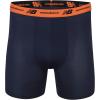imageNew Balance Mens Mesh 5quot with Fly Boxer Brief 4PackTeam NavyLight Navy PrintTeam OrangeBlack