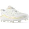 imageNew Balance Womens Fresh Foam Velo V4 MoldedSoftball ShoeWhiteGold