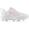 imageNew Balance Womens Fresh Foam Velo V4 MoldedSoftball ShoeWhiteUltra Pink