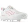 imageNew Balance Womens Fresh Foam Velo V4 MoldedSoftball ShoeWhiteUltra Pink