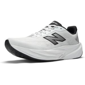 imageNew Balance Mens FuelCell Rebel V5 Running ShoeWhiteBlackSilver Metallic