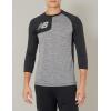 imageNew Balance Mens Baseball Assymetric Right 34 SleeveBlack