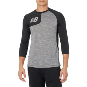 imageNew Balance Mens Baseball Assymetric Right 34 SleeveBlack