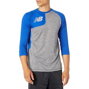 imageNew Balance Mens Baseball Assymetric Right 34 SleeveTeam Royal