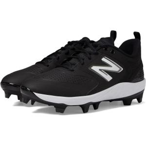 imageNew Balance Mens Fresh Foam 3000 V6 MoldedBaseball ShoeSynthetic BlackWhite