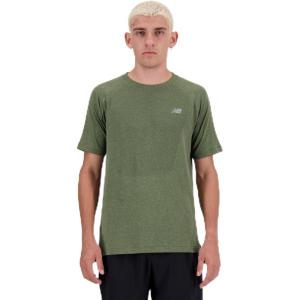 imageNew Balance Mens Knit TShirtDark Olivine