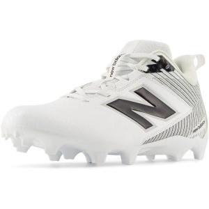 imageNew Balance Mens Rush V5 Mid Lacrosse ShoeWhiteBlackTeam Red