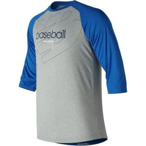imageNew Balance Mens Walk Off Graphic Raglan ShirtTeam Royal