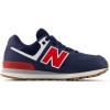 imageNew Balance Boys 574 V1 Laceup SneakerNb NavyTeam Red
