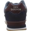 imageNew Balance Kids 574 V1 Classic Suede Laceup SneakerTeam NavyNb Burgundy