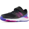 imageNew Balance Kids 680 V6 Hook and Loop Running ShoeBlackMagenta PopAura