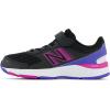 imageNew Balance Kids 680 V6 Hook and Loop Running ShoeBlackMagenta PopAura