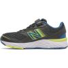 imageNew Balance Kids 680 V6 Hook and Loop Running ShoeBlackOxygen BlueSulphur Yellow
