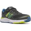 imageNew Balance Kids 680 V6 Hook and Loop Running ShoeBlackOxygen BlueSulphur Yellow
