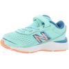 imageNew Balance Kids 680 V6 Hook and Loop Running ShoeBlueMakoPink