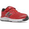 imageNew Balance Kids 680 V6 Hook and Loop Running ShoeTeam RedBlackSilver Metallic