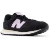 imageNew Balance UnisexChild 237 V1 Bungee SneakerBlackLilac Glo