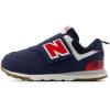 imageNew Balance UnisexChild 574 V1 70s Racing Newb Hook ampamp LoopSneakerNb NavyTeam Red