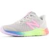 imageNew Balance UnisexChild Fresh Foam Arishi V4 LaceupRunning ShoeLight AluminumCyber LilacNeon Pink