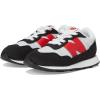 imageNew Balance UnisexChild 237 V1 Bungee SneakerGrey MatterTrue Red