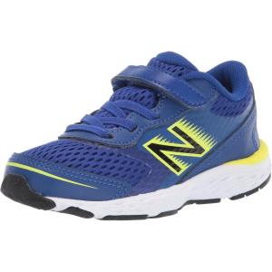 imageNew Balance Kids 680 V6 Hook and Loop Running ShoeMarine BlueLemon SlushBlack