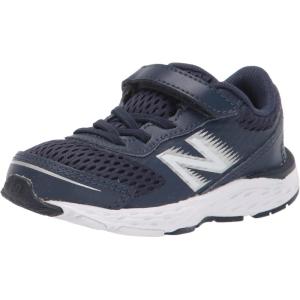 imageNew Balance Kids 680 V6 Hook and Loop Running ShoeNatural IndigoWhite