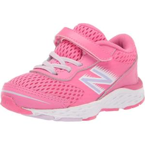 imageNew Balance Kids 680 V6 Hook and Loop Running ShoeSporty PinkAstral Glow