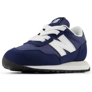 imageNew Balance UnisexChild 237 V1 Bungee SneakerWhiteNb Navy