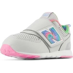 imageNew Balance UnisexChild 574 V1 70s Racing Newb Hook ampamp LoopSneakerGrey MatterSignal Pink