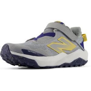 imageNew Balance UnisexChild Dynasoft Nitrel V6 Hook and Loop Running ShoeSlate GreyBlue OysterBaroque Gold