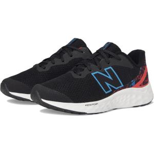 imageNew Balance UnisexChild Fresh Foam Arishi V4 LaceupRunning ShoeBlackAzureBlast Red
