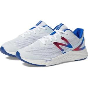 imageNew Balance UnisexChild Fresh Foam Arishi V4 LaceupRunning ShoeQuartz GreyTeam RoyalTeam Red
