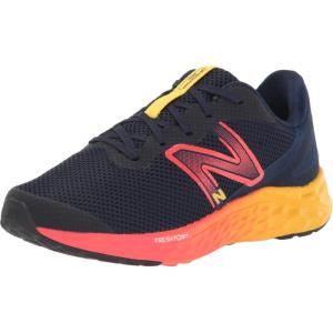 imageNew Balance UnisexChild Fresh Foam Arishi V4 LaceupRunning ShoeTeam NavyElectric RedEgg Yolk