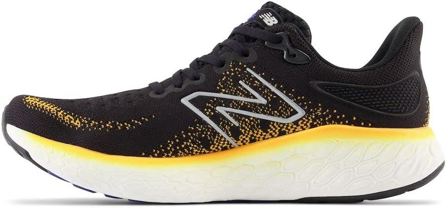 imageNew Balance Mens Fresh Foam 1080v6 Running ShoeBlackHot Marigold