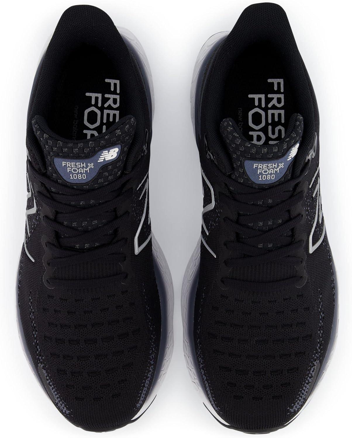 imageNew Balance Mens Fresh Foam 1080v6 Running ShoeBlackThunderWhite