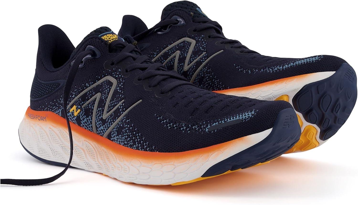 imageNew Balance Mens Fresh Foam 1080v6 Running ShoeEclipseVibrant OrangeSpring Tide