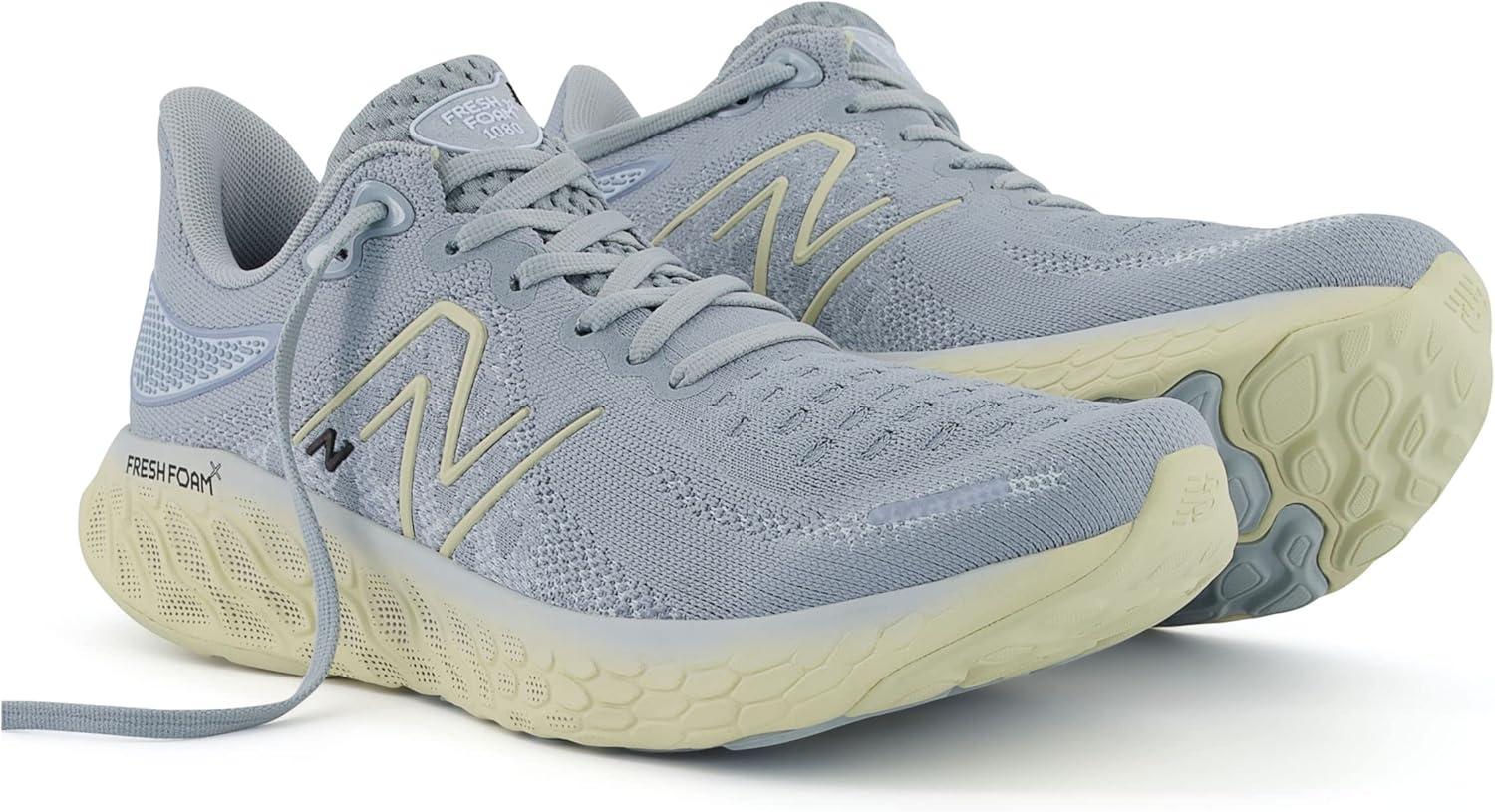 imageNew Balance Mens Fresh Foam 1080v6 Running ShoeLight SlateStarlightBone