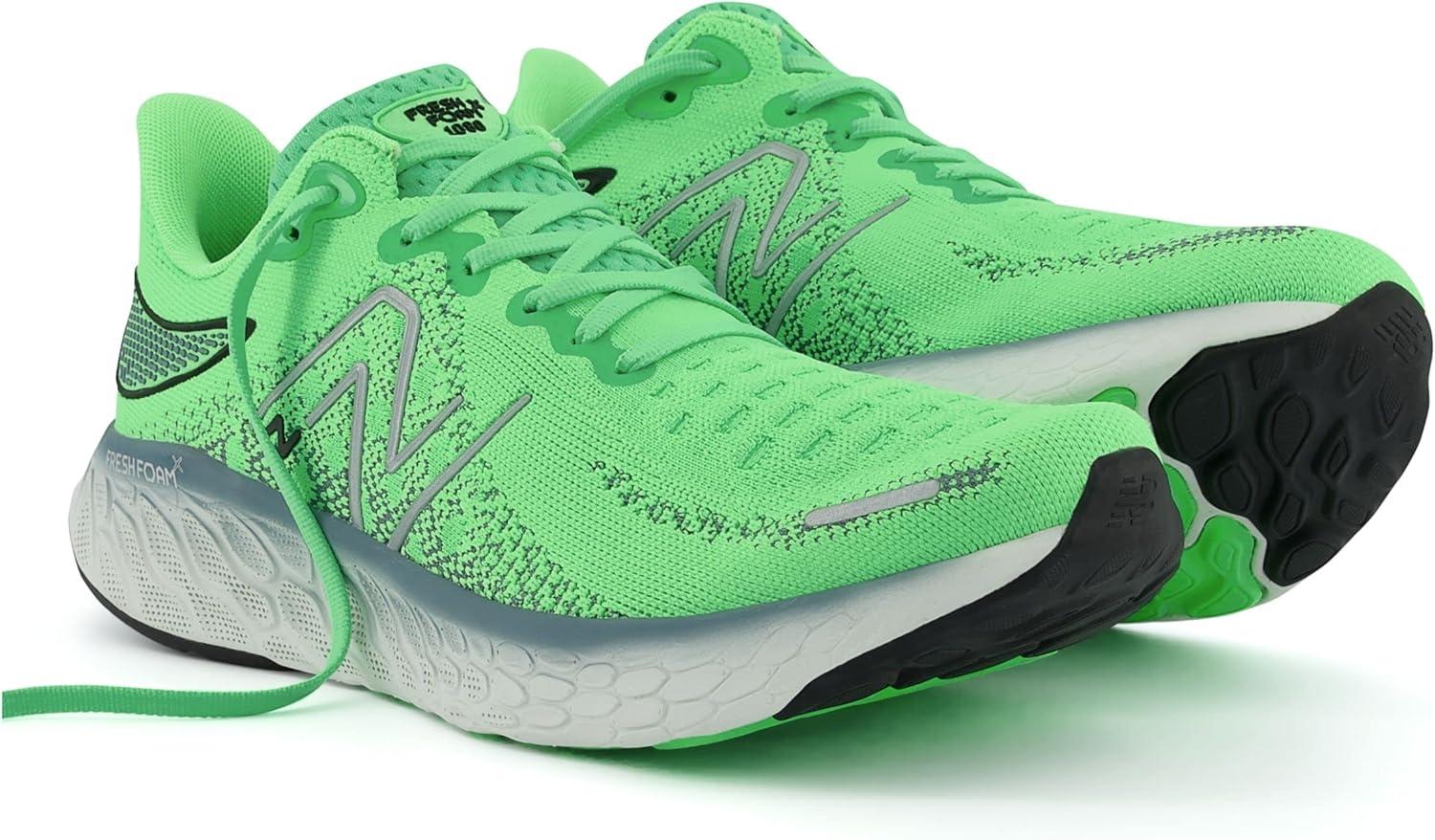 imageNew Balance Mens Fresh Foam 1080v6 Running ShoeVibrant SpringOcean Grey