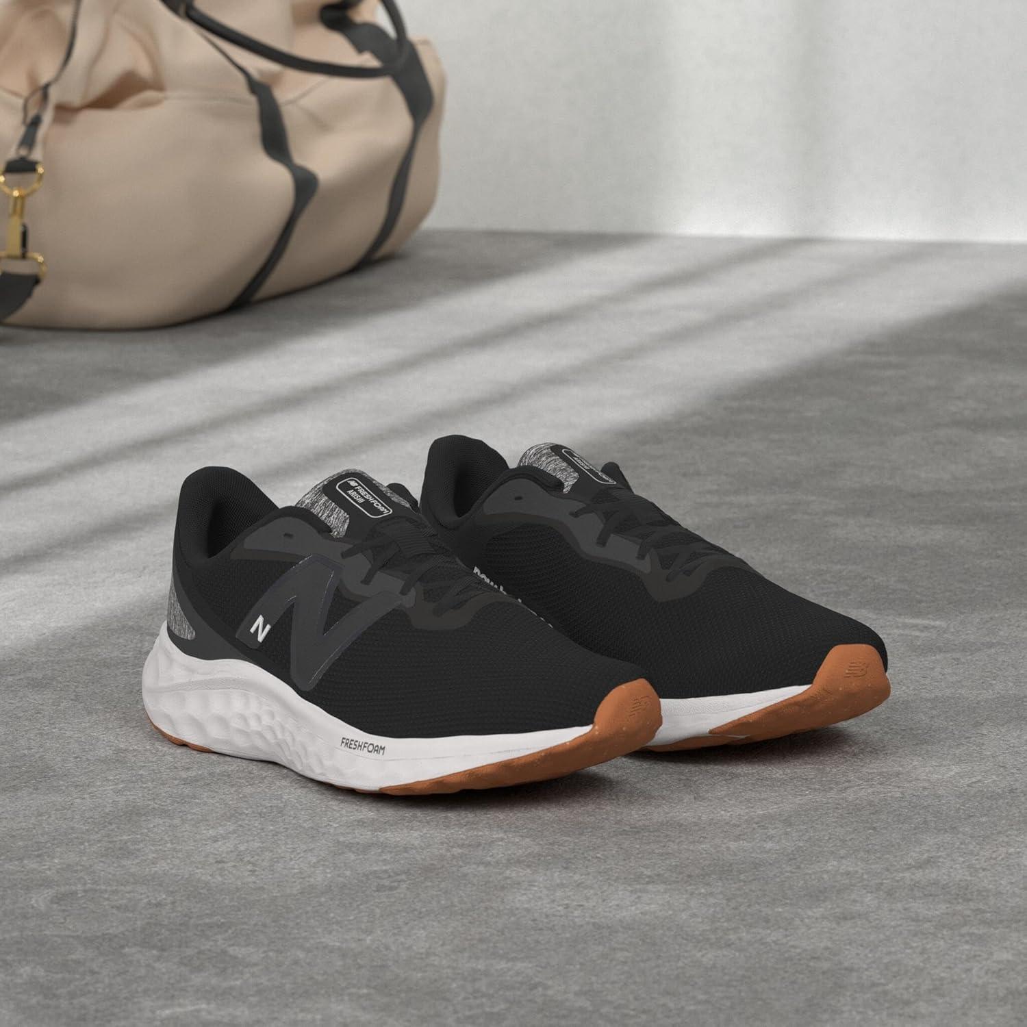 imageNew Balance Mens Fresh Foam Arishi V4Running ShoeBlackSilver MetallicGum 2