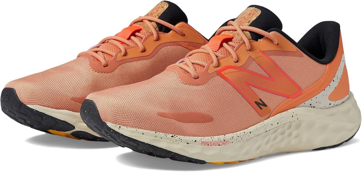 imageNew Balance Mens Fresh Foam Arishi V4Running ShoeCedarElectric RedTimberwolf