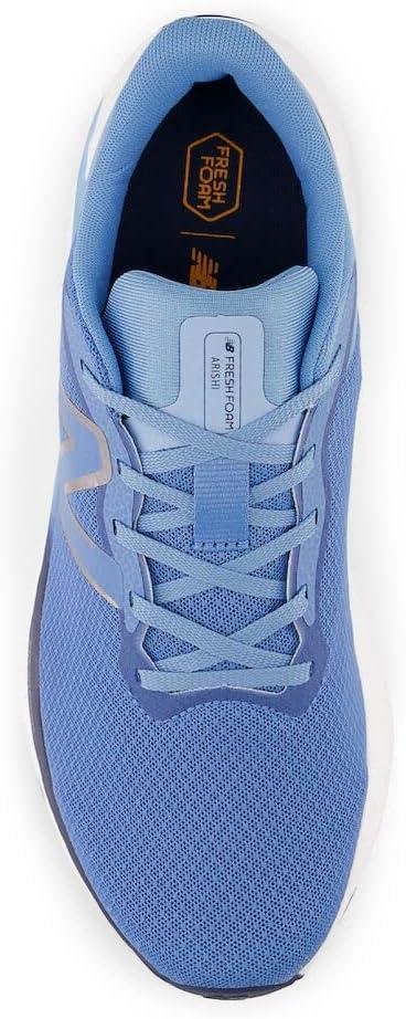 imageNew Balance Mens Fresh Foam Arishi V4Running ShoeHeritage BlueHot Marigold